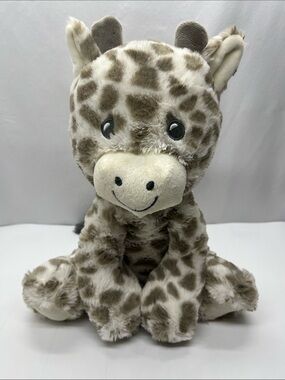 Kellytoy Plush Giraffe in Taupe and Cream